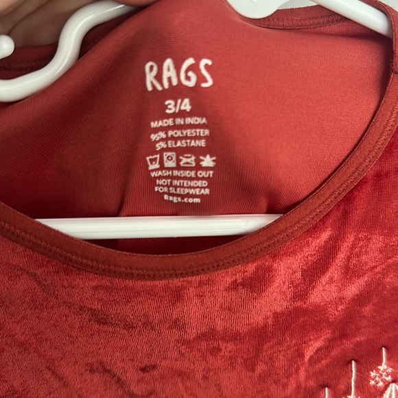 Rags to Raches Velour Geostar Long Sleeved Romper Size 3/4T 3/4 girls one piece - Picture 4 of 5